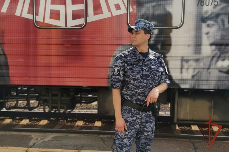 Сотрудники Росгвардии обеспечили безопасность «Поезда Победы» во время его пребывания в Томске