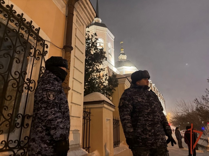 Росгвардия обеспечила безопасность празднования Рождества Христова в Томской области (видео)
