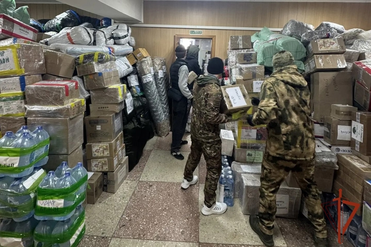 При содействии Росгвардии из Томской области в зону СВО направлен весенний гуманитарный конвой