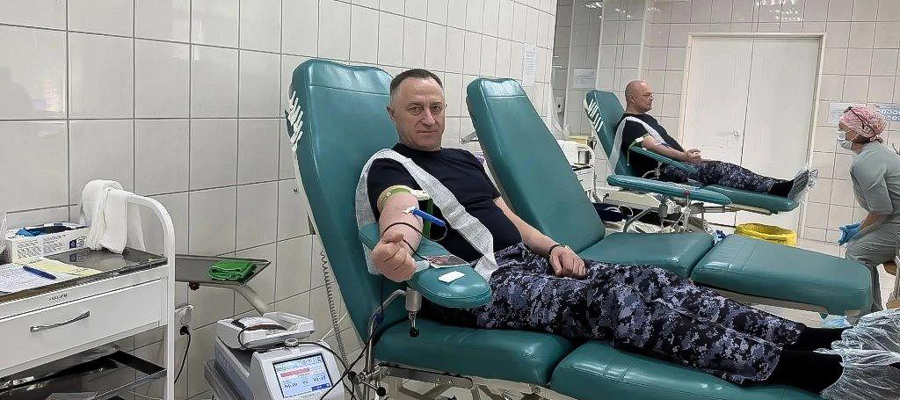 Росгвардейцы сдали более 7 литров крови для медицинских учреждений Томской области